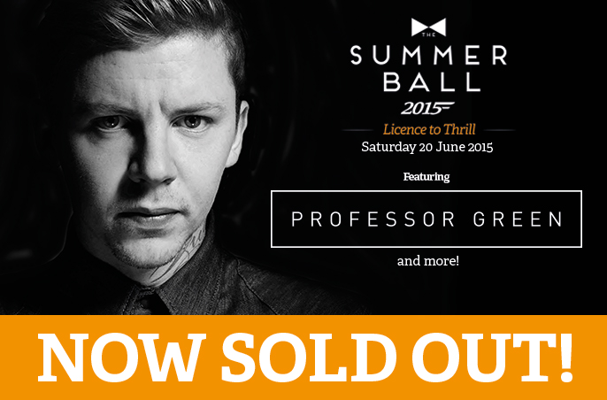 Summer Ball home image - featuring Professor Green and more!