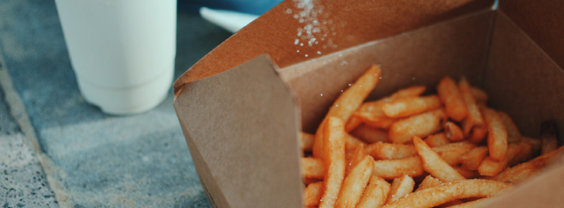 Picture of non-curly fries